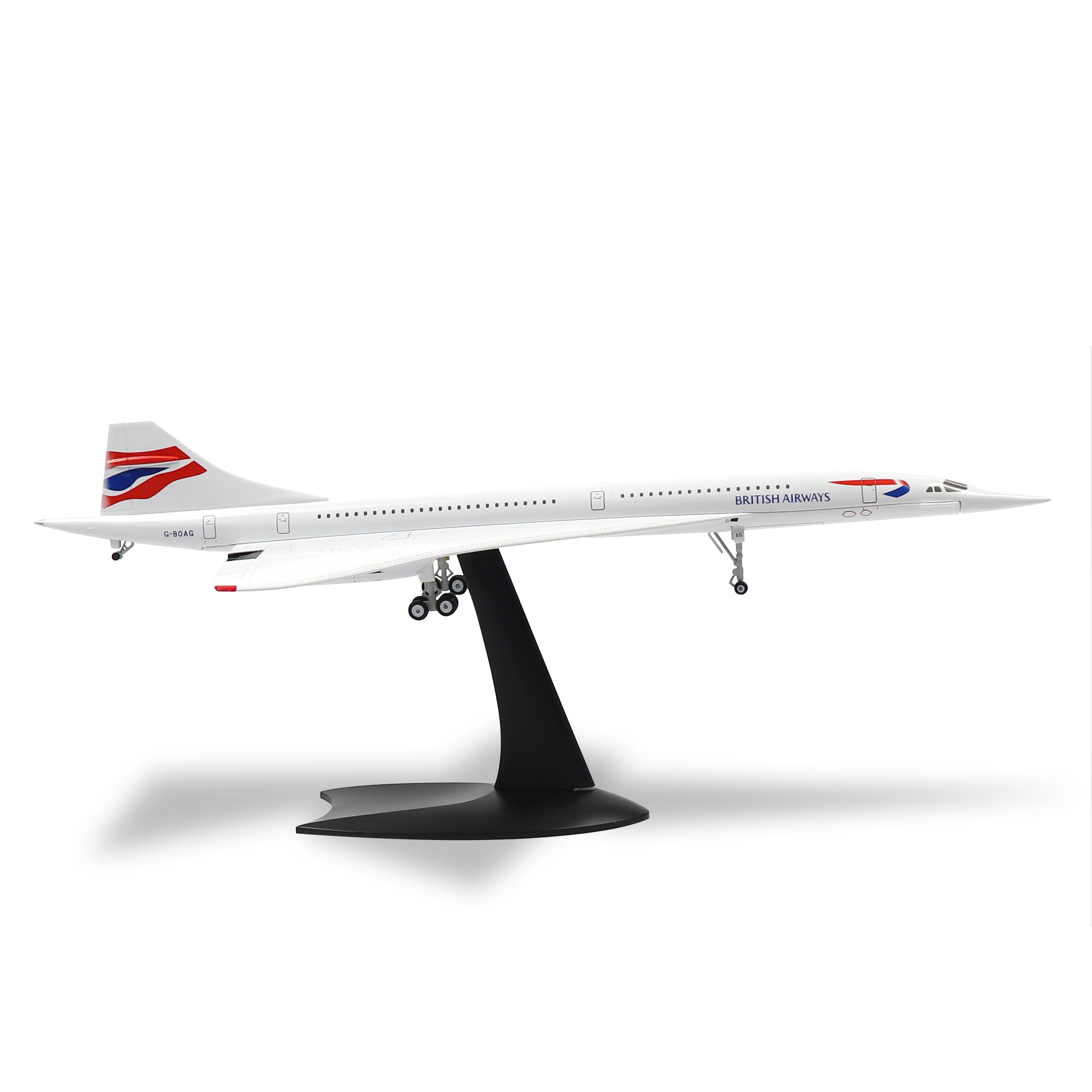 QIYUMOKE 1:200 Scale Die-cast Metal Concorde Airplane - British Airways Edition | Ideal Collectible and Gift for Aviation Enthusiasts
