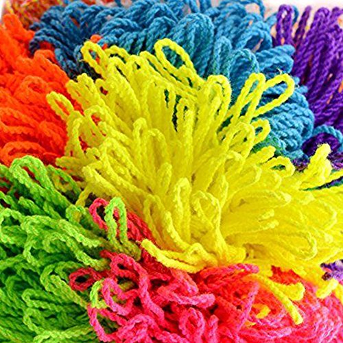 ETbotu 100 Pcs Durable Polyester String Multi Color Pro-Poly Rope for Kids Toy
