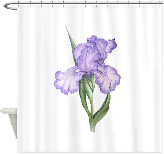 Amazon Com Cafepress The Purple Iris Shower Curtain Decorative