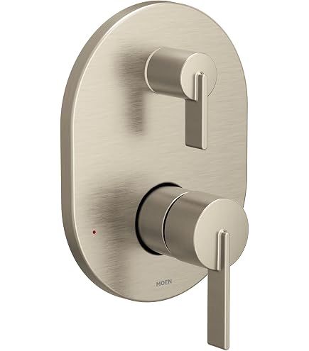 Moen M-CORE 3-Series Duscharmatur Mit Transferfunktion – 90° Griffe, Brushed Nickel