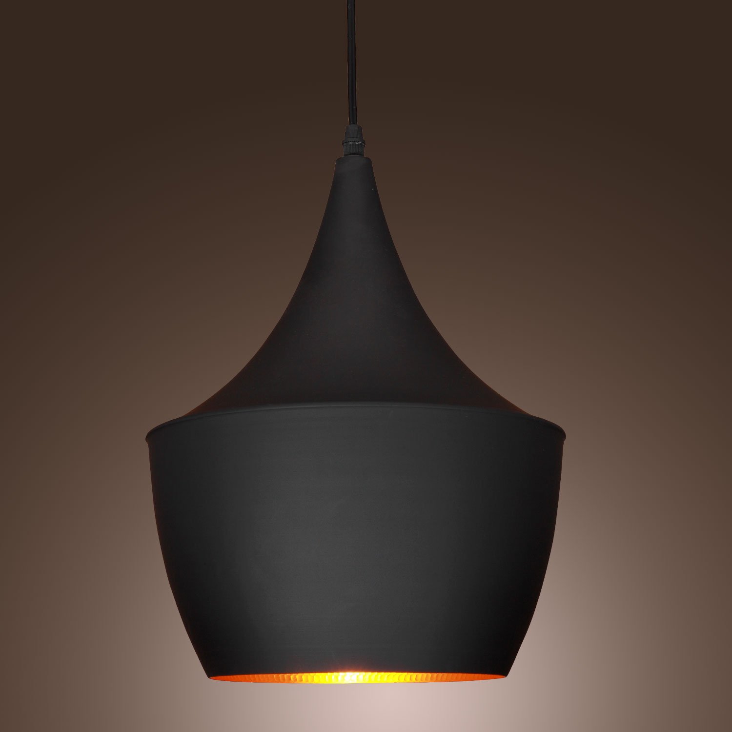 60W Pendant Light in Black Shade Modern/Comtemporary Pendant Light Fit for Li...