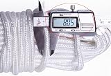 qixiang 30M White Nylon Rope 6MM Solid Braided Cord for Camping Garden view 3