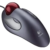 Logitech Trackman Marble Trackball Mouse - Wired USB Ergonomic Mouse for Computers, with 4 Programmable Buttons