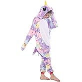 Kids Flannel Onesie Costume Halloween Easter Animal Cosplay for Girls Boys One Piece