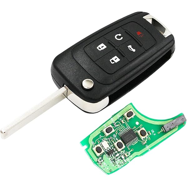 Eye4Techs Replacement Flip Key Fob For GMC Terrain 2016 - Compatible With FCC OHT01060512 & Part Numbers 13504199, 13574863