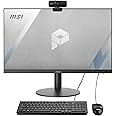 MSI PRO AP241 All-in-One Computer Desktop, 23.8" FHD IPS-Grade LED, Intel Core i3-10105, 8GB Memory, 500GB SSD, WiFi 6, BT 5.1, Black, Windows 10 Home (11M-059US)