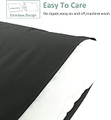 NTBAY 4 Pack 50x75 cm Dark Grey Microfiber Pillowcases Envelopes Wrinkle view 3