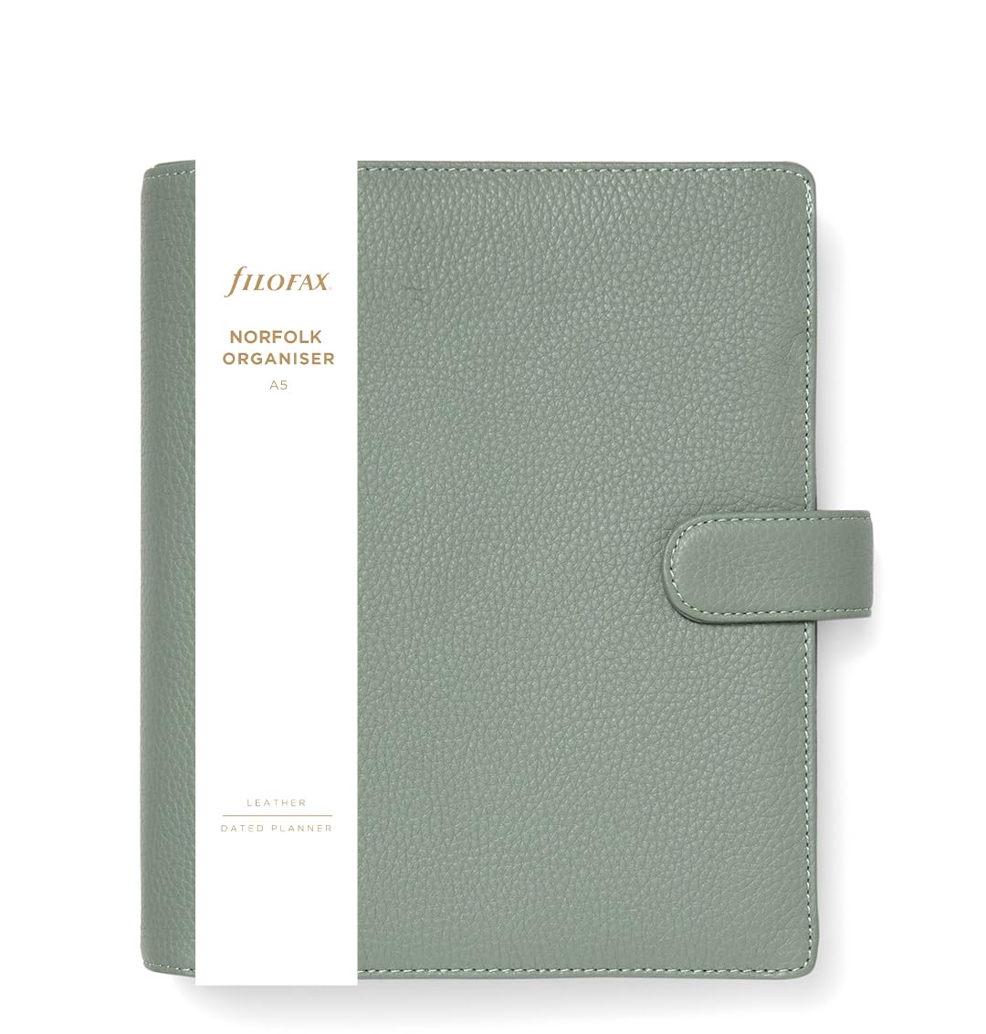 Filofax A5 Norfolk Organiser - sage