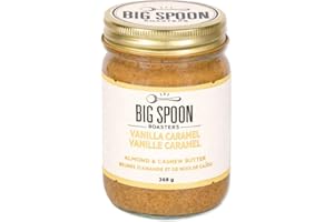 Big Spoon Vanilla Caramel Almond & Cashew Nut Butter – Naturally Sweet Blend with Coconut Nectar & Maple (368 g)