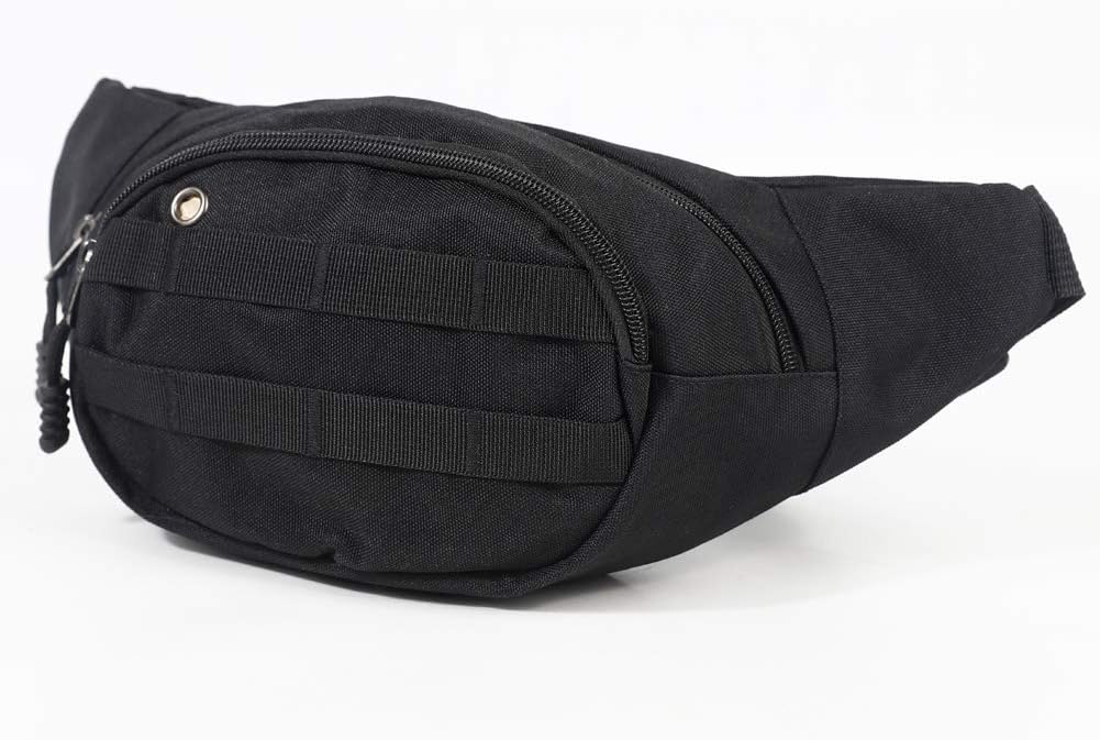 DAITET Fanny Pack for Men, Women, Kids, Outdoors, Workout Waist Bag Adjustable Belt, Waterproof Travel Bag, Running Bag fit for iPhone Samsung (Black) : Sports & Outdoors