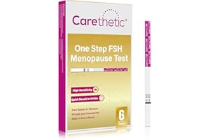 Carethetic FSH Test Strips - 6 Pack Easy Home Test Kit for Menopause - Detect Menopause and Monitor Hormone Levels