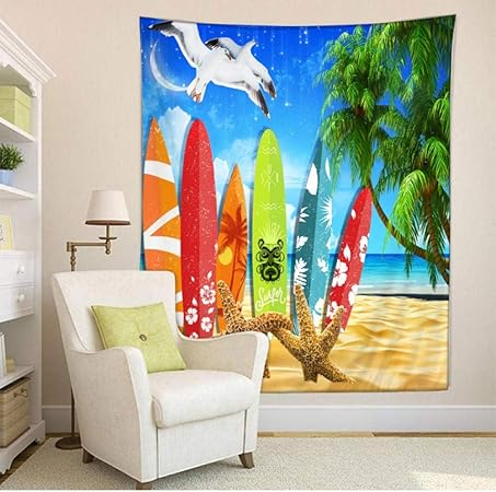 Hjtktt Tapisserie Art Deco Tenture Murale Dans Un Dortoir Salon