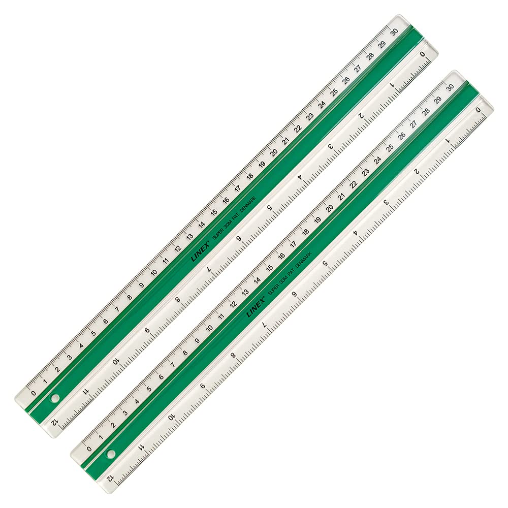 Linex Ruler, 30cm Ruler, Pack of 2
