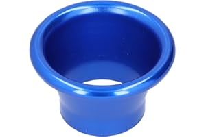 Aramox Turbo Horn Adapter, 2.6in Cold Air Intake Turbo Horn Velocity Stack Adapter CNC Aluminum Car Modification Part(blue)