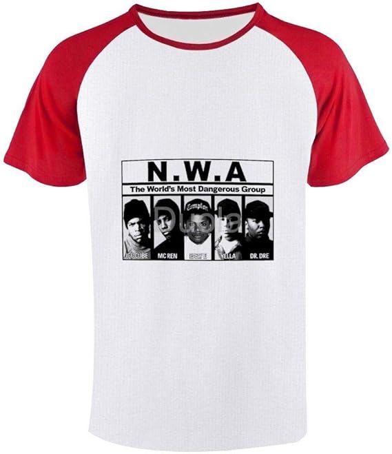 Amazon N W A Ice Cube Mc Ren Dj Yella Dr Dre メンズ快適な ファッションプリントラグランtシャツ100 コットンサマーカジュアル半袖 服 ファッション小物 通販
