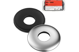 (100Pcs) #10 * 1"=4.8mm*25mm 304 Stainless Steel EPDM Bonded Sealing Washers Neoprene Rubber Washer, Gasket Assortment Kit fo