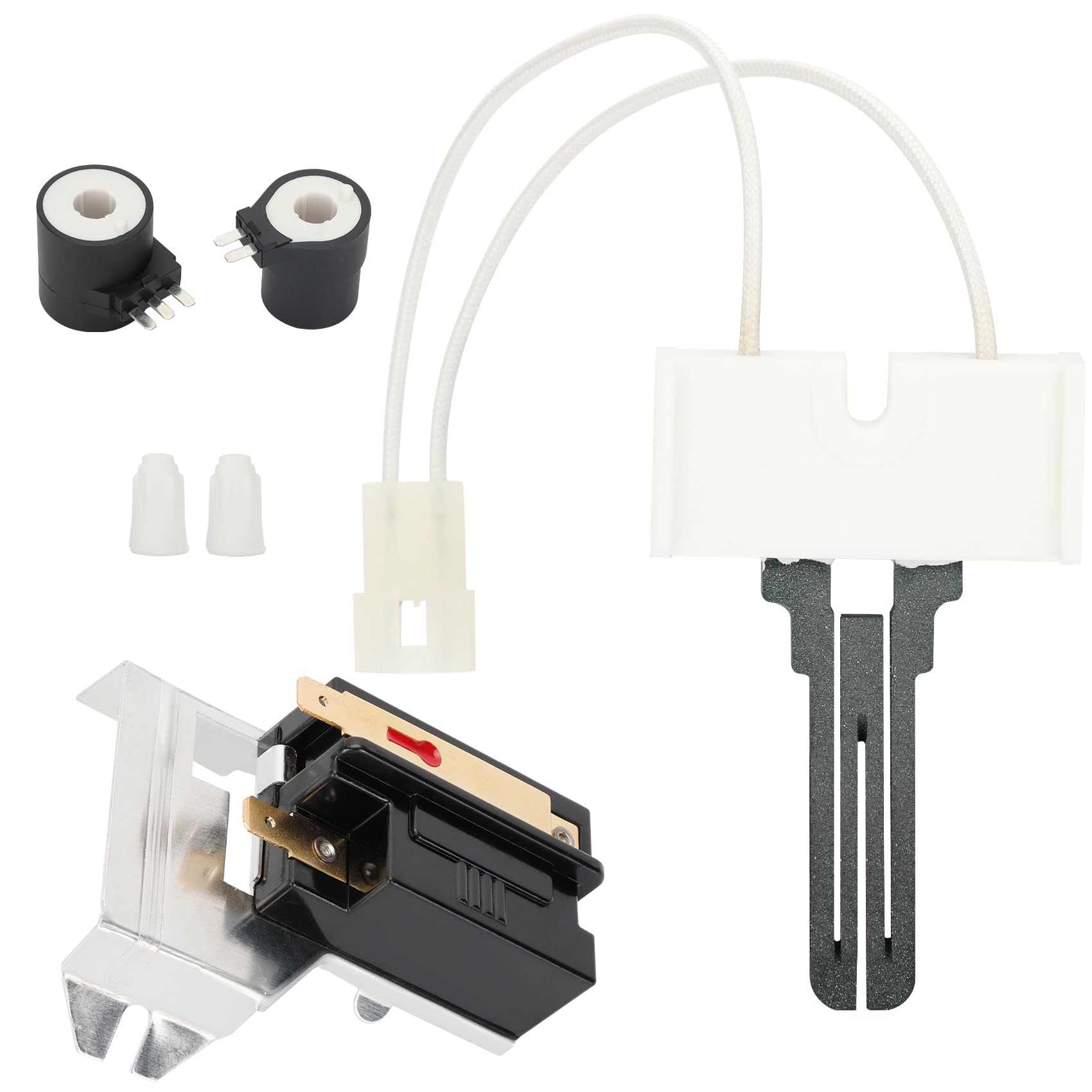 Photo 1 of Micnce 2026 NEW Dryer Repair Kit Compatible with Whirlpool Maytag Kenmore Gas Dryers Includes 279311 Igniter 279834 Gas Valve Coil 338906 Gas Dryer Flame Sensor