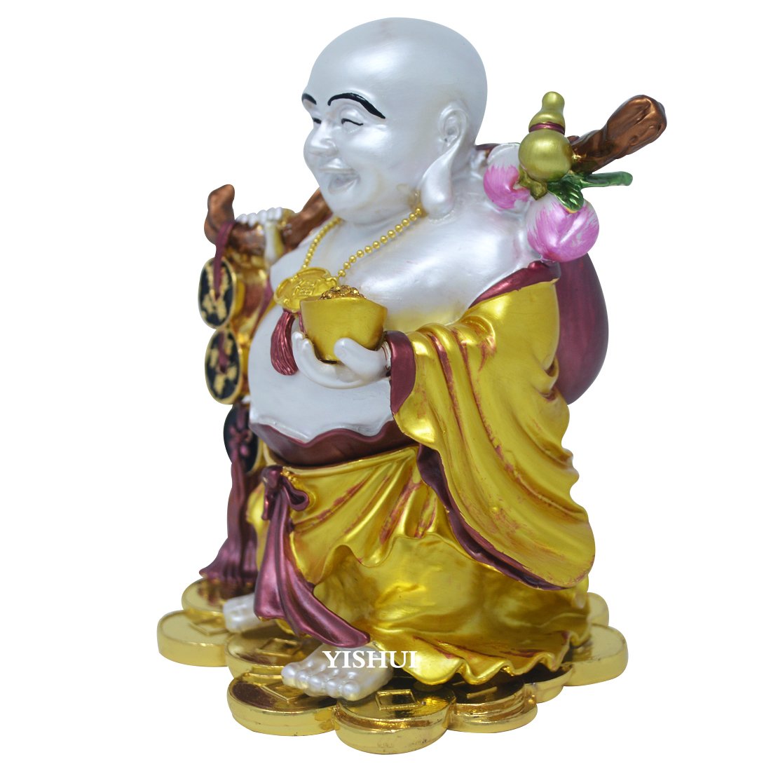 国産 風水グッズ 金運祈願 立布袋 布袋様 置物 七福神 布袋 置物 飾り物 風水アイテム B0771kygvj 無料長期保証 Jovemcj Com