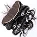 Youth Beauty® Brazilian Virgin Human Hair Body Wave Free Part Lace Frontal Closure Bleached Knots 13