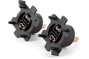 Pomya Tail Lamp Bulb Holder Secure H7 Socket Adapters Fit for Mazda RX‑8/MX‑5/CX‑7, Nylon Plastic [2 Pieces] [HeadlightTail L