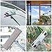 Window Squeegee Scrubber Cleaner Microfiber Brush Detachable Long Handle 51inch Professional Washer Tools Kit for Car Shower Glass Mirrors