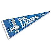 Detroit Lions Throwback Vintage Retro Pennant Flag