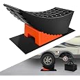 Miulika No Jack Vehicle RV Lift Ramp For Heavy Duty Trucks Sturdy Tire Changing Ramp