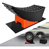 ROBLOCK Tandem Trailer Tire Change Ramp, Tire Lifts Up to 6.3", Raised Tire Change Ramp for Trailers Campers, RV Leveling Blocks with Chocks, Carry Bag, Dual Axle Tandem Wheel Aid,1 Pack