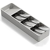 Li & Zhao Silverware Organizer for Drawer - Utensil Drawer Organizer Compact Utensil Organizer Silverware Tray Cutlery Organizer Spoon Drawer Kitchen for Kitchen, Office, Bathroom, Living room
