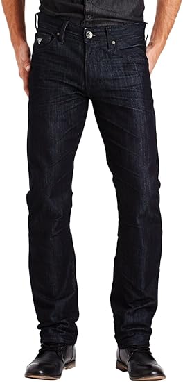 guess men's regular straight jeans