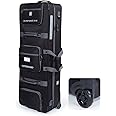 LEGEND Everest Hybrid Roller Lockable Compound Bow Case - Metal Structure, Foam Padding, Tricot Lining, Fastening Straps, Cam Protector, Front Pockets, Removable Wheels - Airline-Endorsed Archery Case
