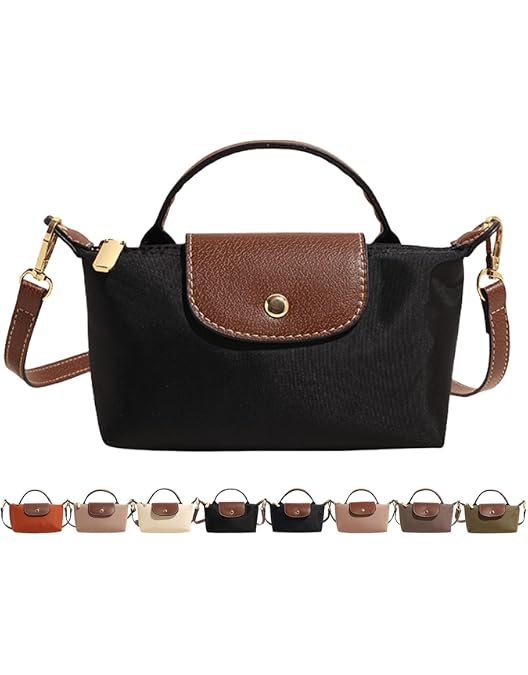 Mini Crossbody Bag For Women - Solid Color Square Purse With Adjustable Strap