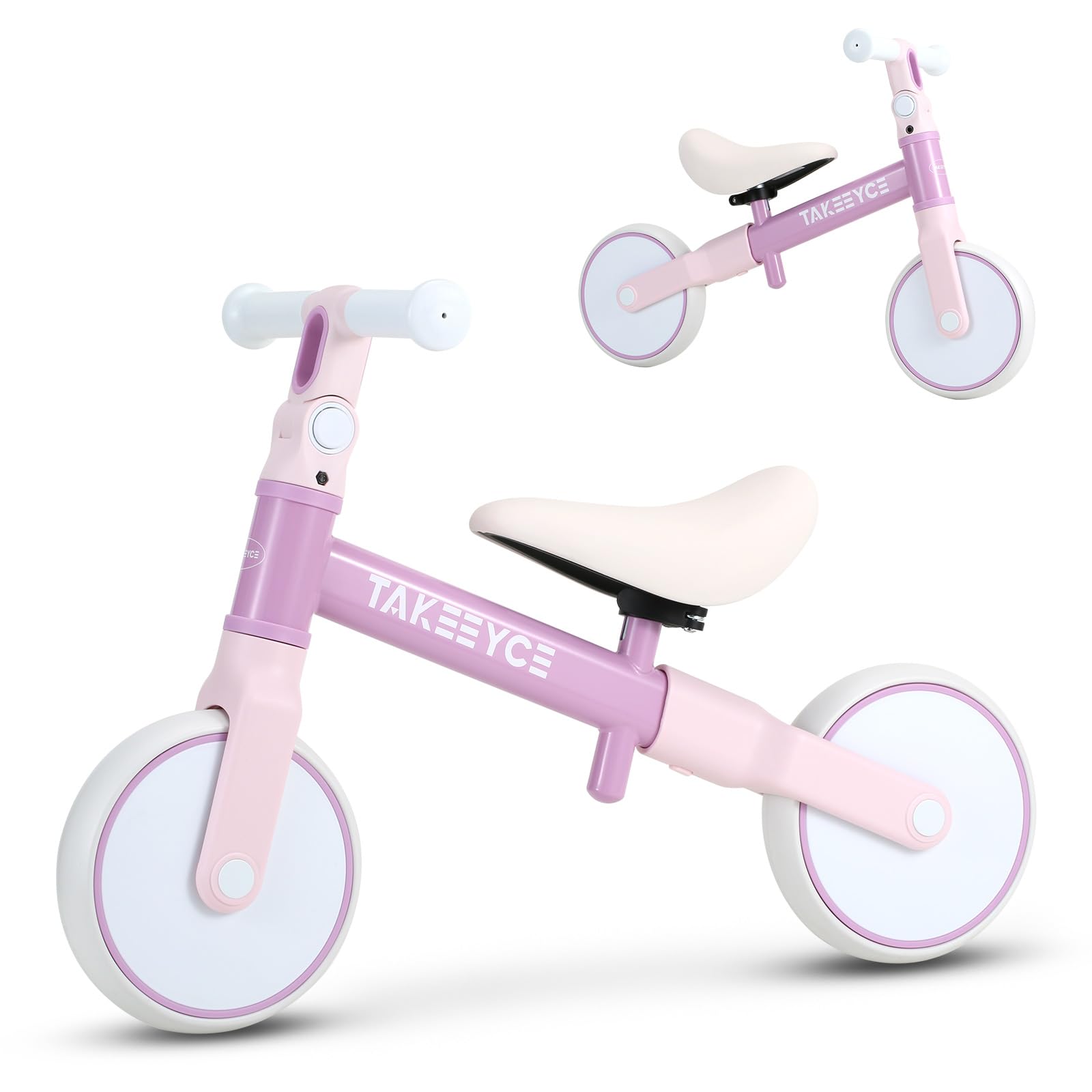 Photo 1 of Takeeyce Toddler Balance Bike Toys for 2 Year Old Boys Girls, Baby Balance Bike with Adjustable Seat & Handlebar, No-Pedal Training Bike, Pre-School First Riding on Toys, Best Birthday Gifts for Kids