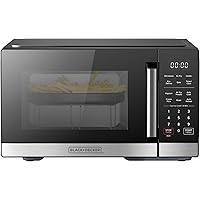 BLACK+DECKER 5-in-1 Microwave Oven with Air Fry, Combi, Bake, Roast, and Convection Cooking, 0.9 cu. ft. Countertop Microwave
