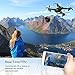 Foldable Drone,Kingtoys 809W RC Drone with camera,2.4GHz 6-Axis Gyro Remote Control Selfie Drone, Wifi FPV Quadcopter with 2pcs 900mAh Li-on battery …