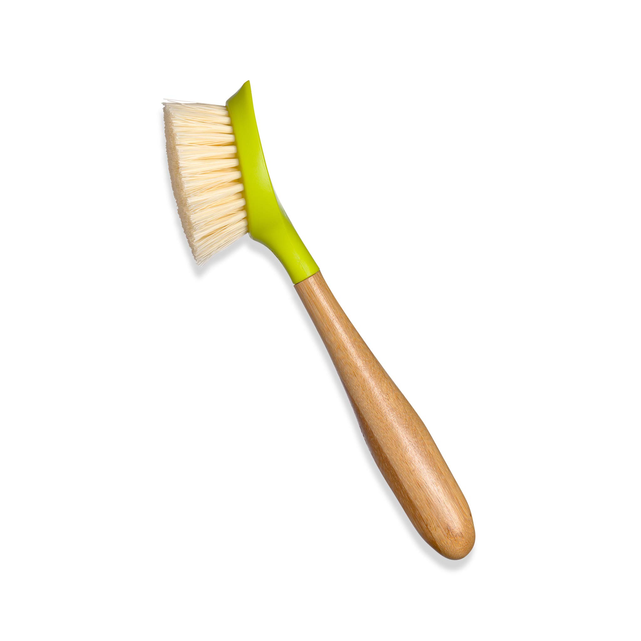 Full Circle Be Good Kitchen Dish Brush with Bamboo Handle, Single Brush, Green, FC10108