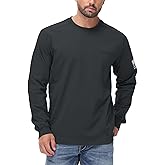 VANLENS FR Shirts for Men 5.5OZ Lightweight Stretch Patriot Baseball T-Shirt Work Shirt