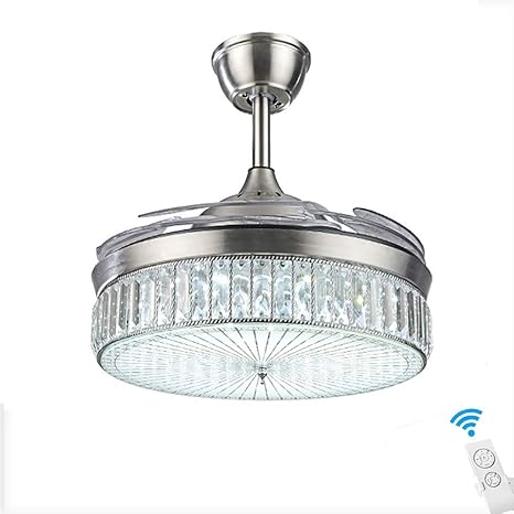 BRISEZZ 42 Pulgadas de luz de Techo retráctil con Ventilador, Moderno
