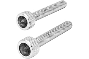 GG Grand General 67296 Chrome Long Dash Screw with Black Crystal for Kenworth 2001 Up