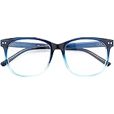 GQUEEN Fake Non Prescription Glasses Clear Lens for Women Men Oversized Frame UV400 Protection, 201581