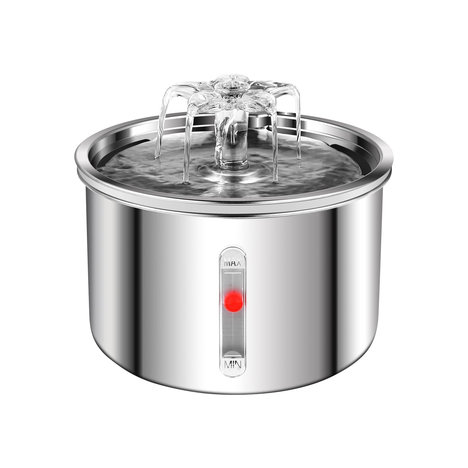 Photo 1 of AZZXZQYU Cat Water Fountain Stainless Steel, 67oz/2L Dog Water Dispenser, Automatic Pet Water Fountain with Ultra Quiet Pump and Water Level Window for Cats,Dogs,Multiple Pets