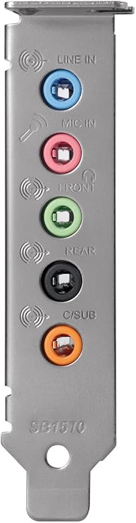 Amazon Com Creative High Resolution Sound Card Sound Blaster Audigy Fx Pci E Sb Agy Fx Computers Accessories