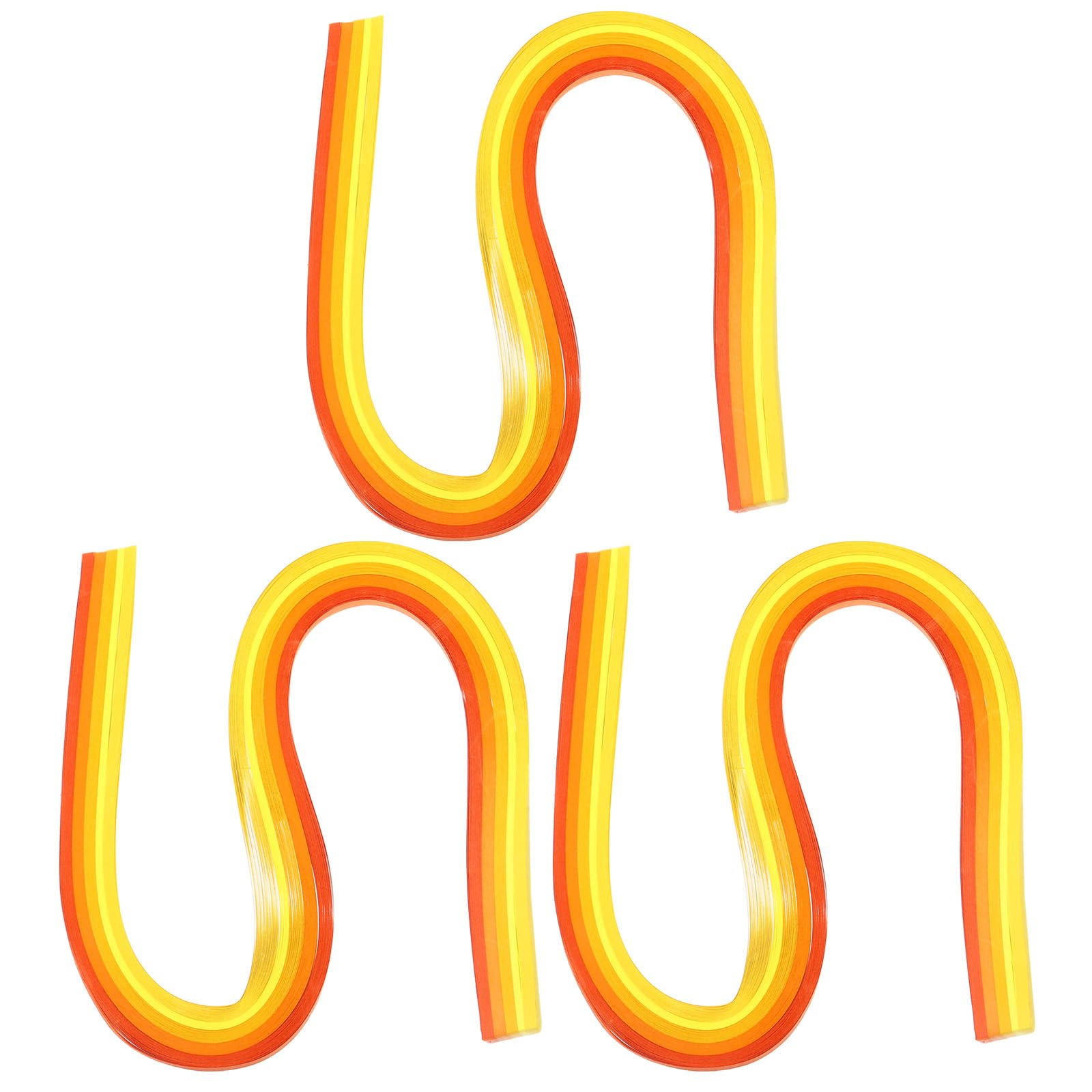 PATIKIL 540 x 10mm Rainbow Quilling Strips Paper,360 Pcs Origami Paper Quilling Strip for Art DIY Hand Craft Christmas, Gradient Yellow