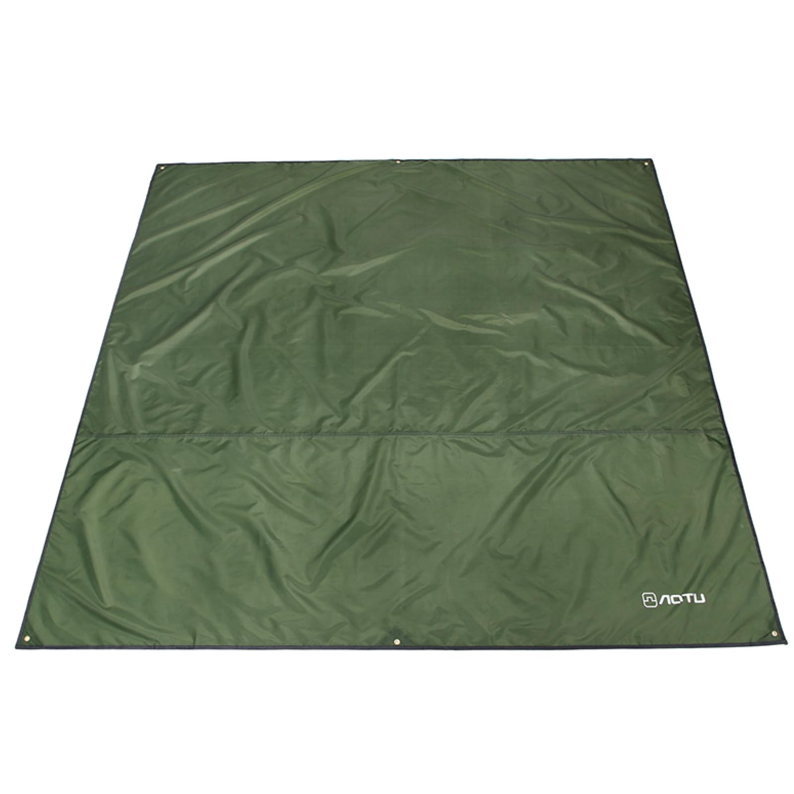 Azarxis Camping Tent Tarp Waterproof Tarpaulin Groundsheet Sunshade Awning Hammock Canopy Footprint Ground Sheet Rain Fly Shelter Blanket Mat (Army Green, M - 180 cm x 220 cm)