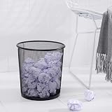 Tebery 4 Pack Mesh Waste Paper Bin 12 Litre Black Metal Mesh Wastebasket view 5