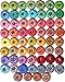 Cotton Thread Balls Yarn Dyeing 60 Balls Soft 10g Cotton Balls Rainbow Colors of Size 8 Perle/Pearl Cotton Threads for Crochet Hardanger Cross Stitch Needlepoint Hand Embroidery