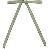 Meseey 50 Pcs 5 x 7 Inch Sage Green Grosgrain Ribbon Bows with Twist Tie Gift Bows for Gift Wrapping, Crafts, Parties (Sage Green,Width of 3/8")
