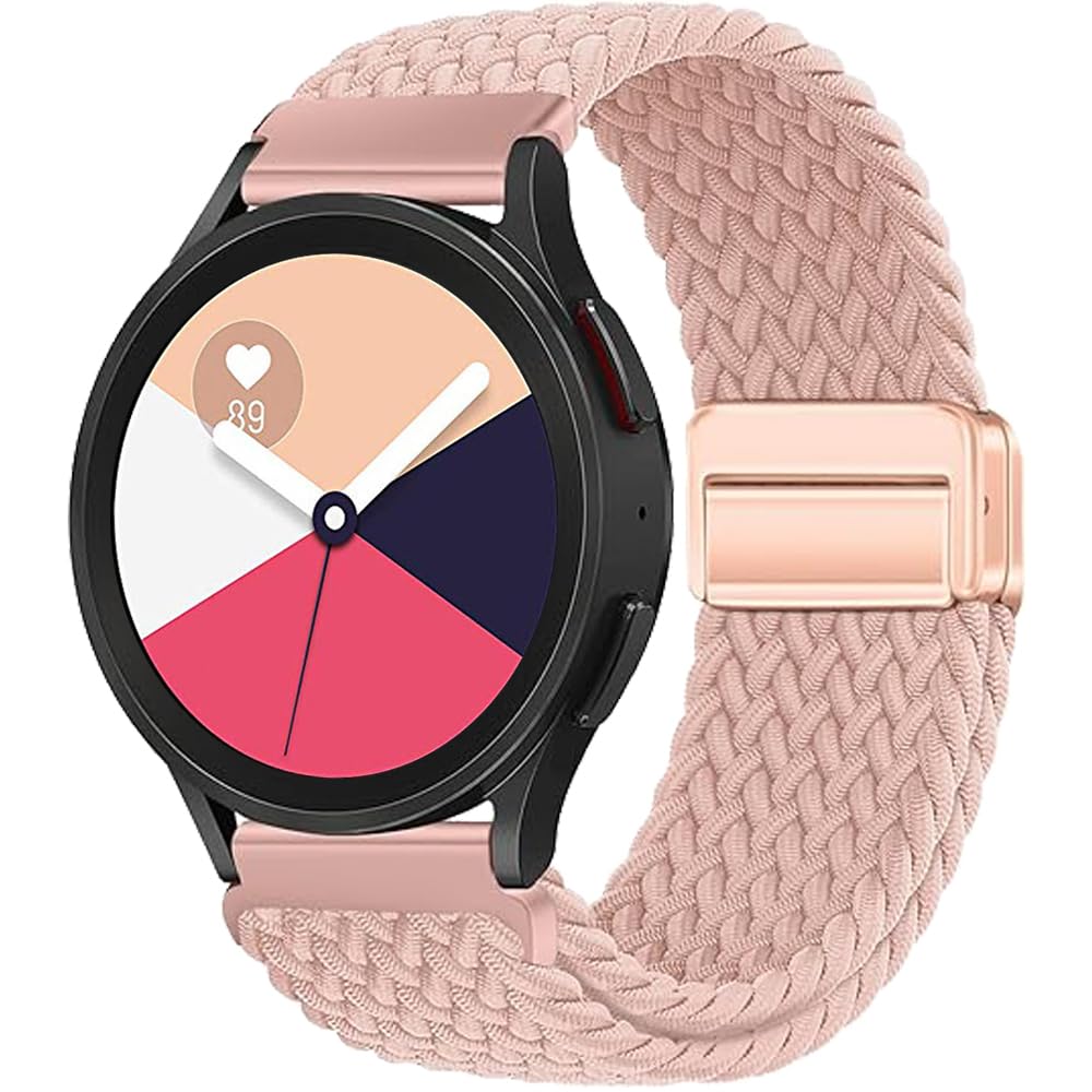 Magnetic Watch Strap for Garmin Vivoactive 6/5/3, 20mm Bracelet Nylon Sport Replacement Band for Garmin Vivomove 3/Sport/Style/Luxe/Trend/HR,D2 Air X10/Bounce 2