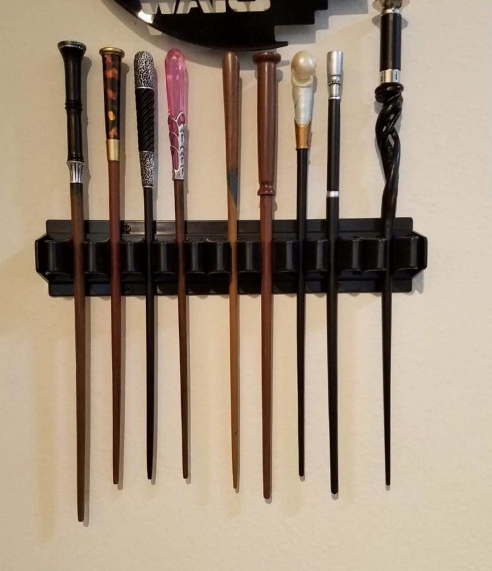 AUXPhome Holder Display Stand/Plastic Bracket Rack for 10 - Wand Collection , Wand Stand Display, Wand Holder Decoration （No Wand）