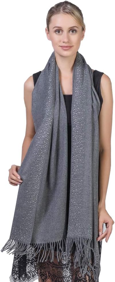 Niaiwei Cashmere Scarf Blanket Large Soft Pashmina Shawl Wrap For Men and Women